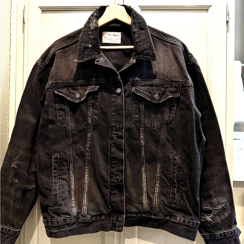 Women’s We the Free Black Denim Jacket